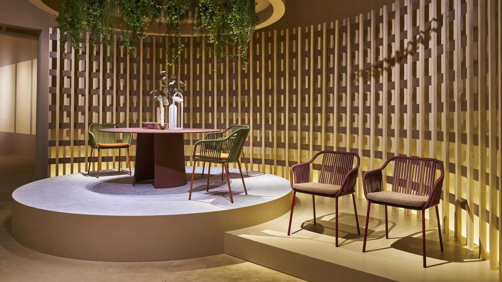 Warm timber-lined Italian interior