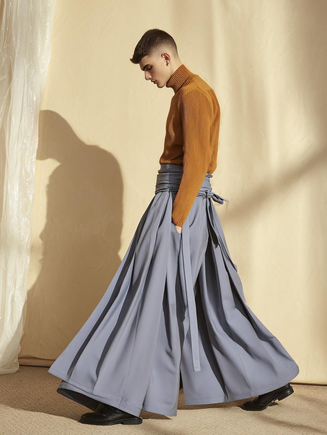 Runway fashion editorial photograph